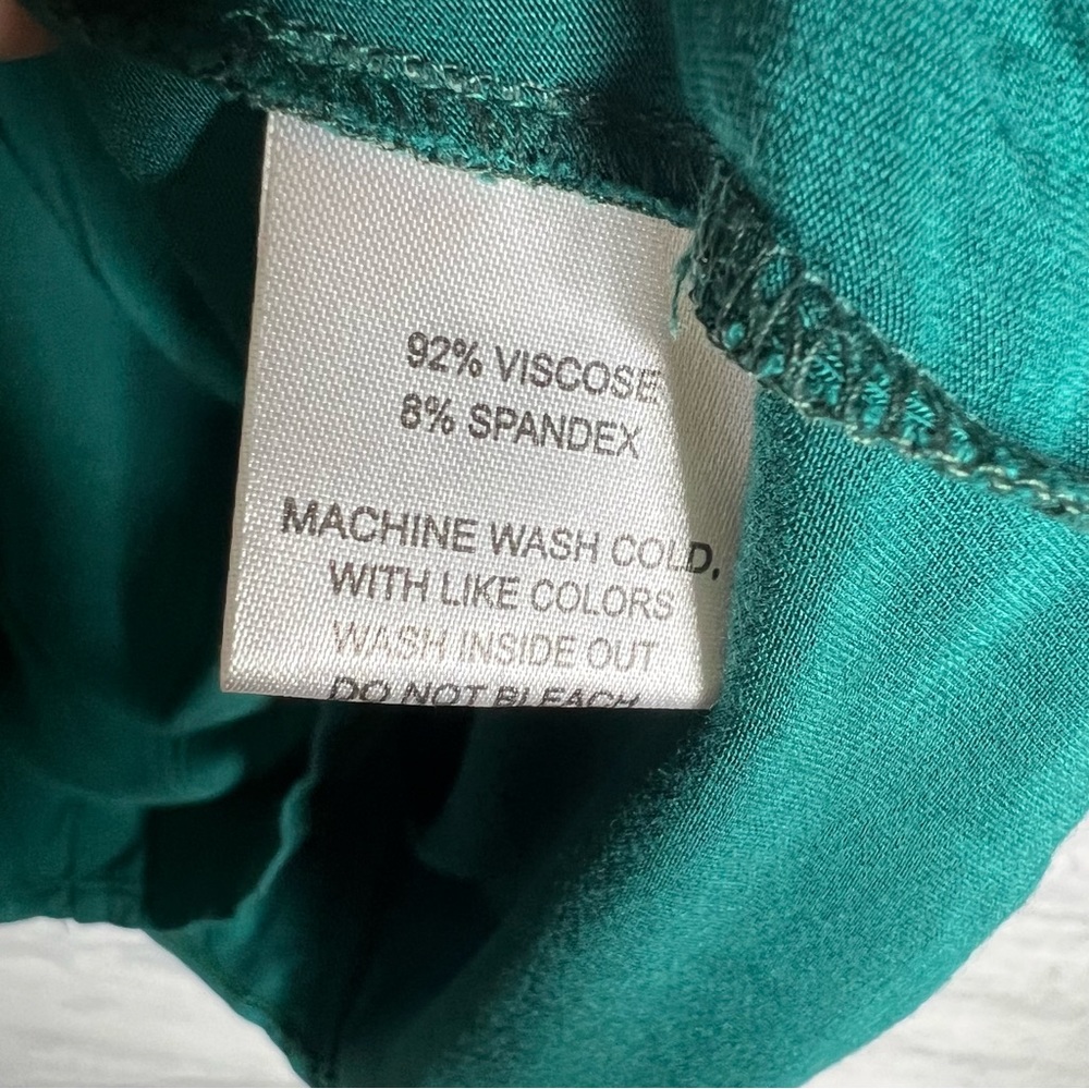 Allison Izu Green Mock Neck L/S Top XS - Picture 5 of 5